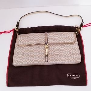Gold Coach logo evening bag!